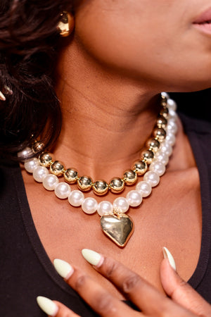 Beaded Heart Necklace