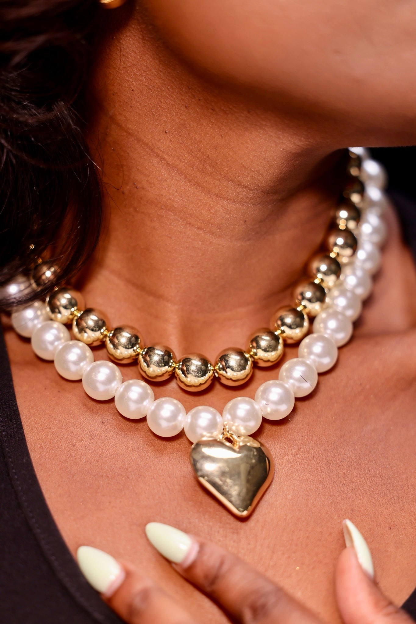 Beaded Heart Necklace