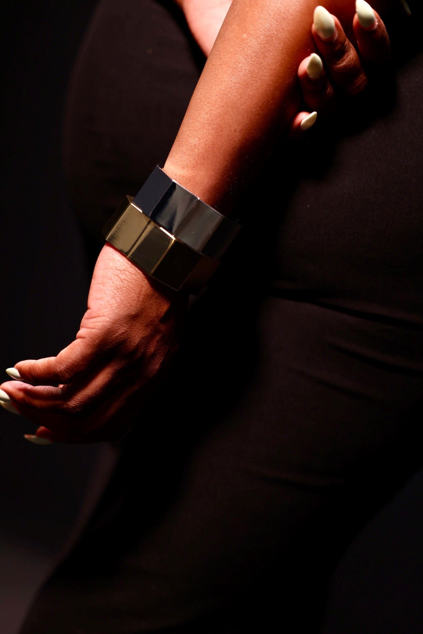 Geometric Chunky Metal Bangle