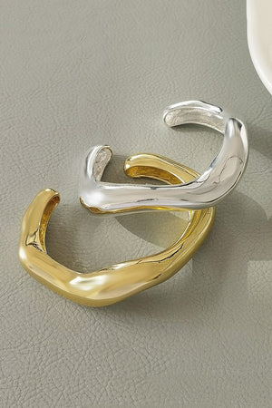 Wave Metal Cuff Bracelet
