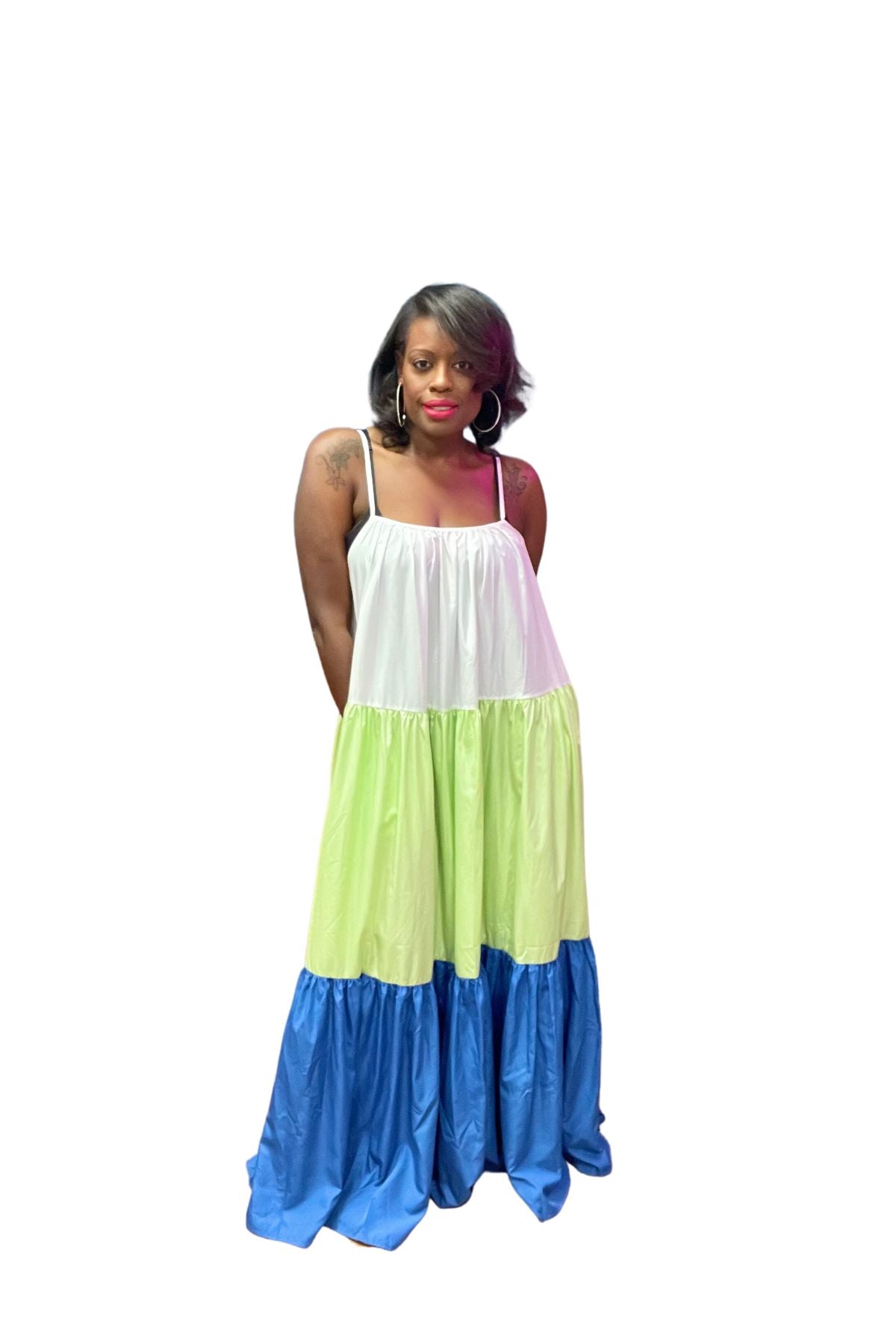 Color Block Maxi {Blue}