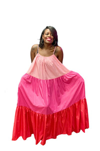 Color Block Maxi {Pink}
